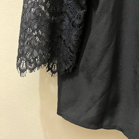 Sézane Adeline Blouse in Noir, FR Size 40 (US 8) - Picture 14 of 15